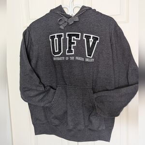 UFV Hoodie, M, dark gray.